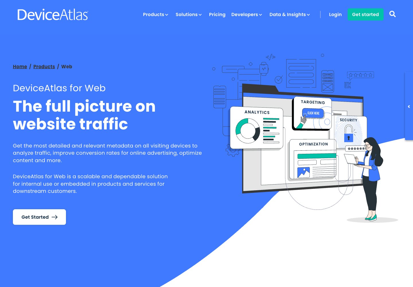 DeviceAtlas: device intelligence webpage