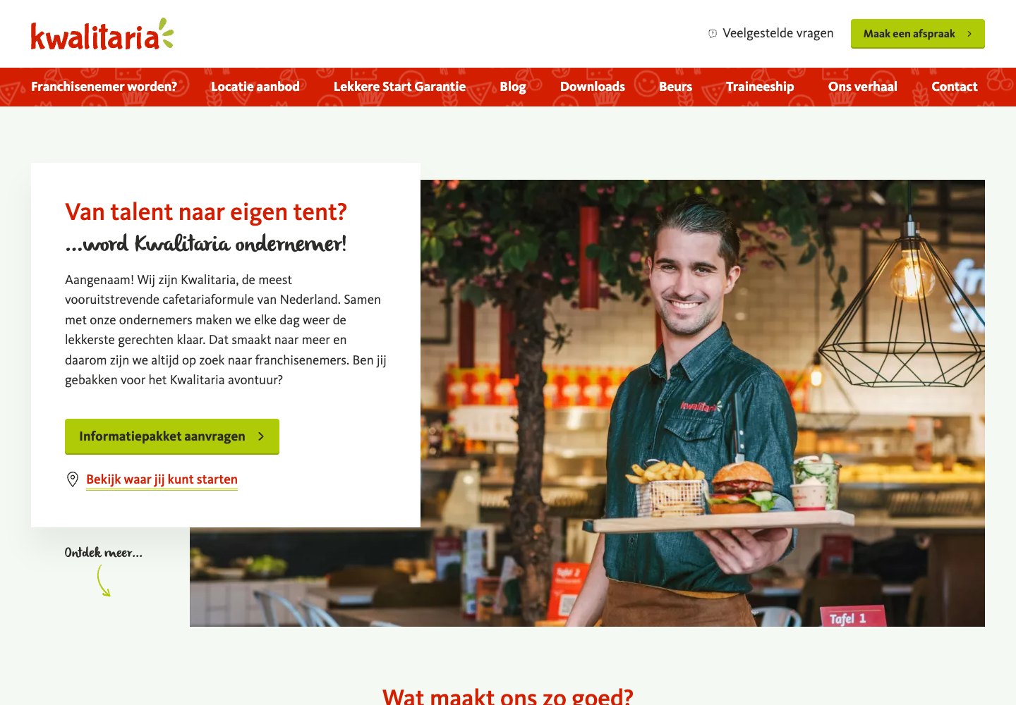Kwalitaria: franchise webpage