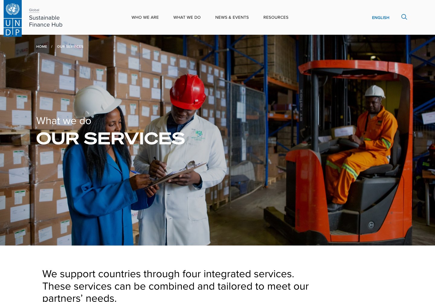United Nations: services webpage