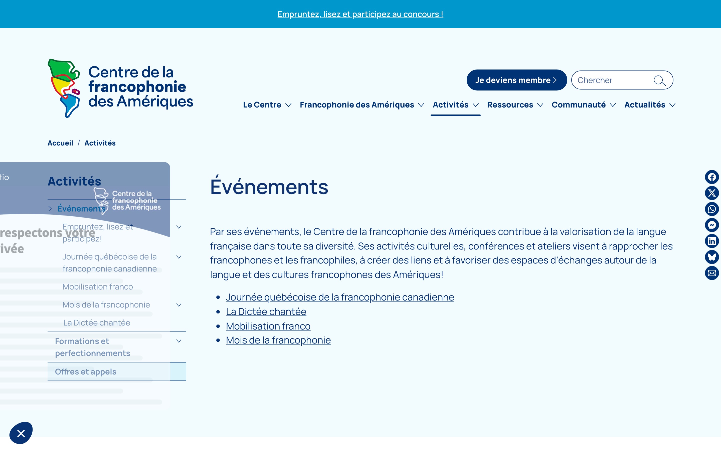 Voix du changement community platform