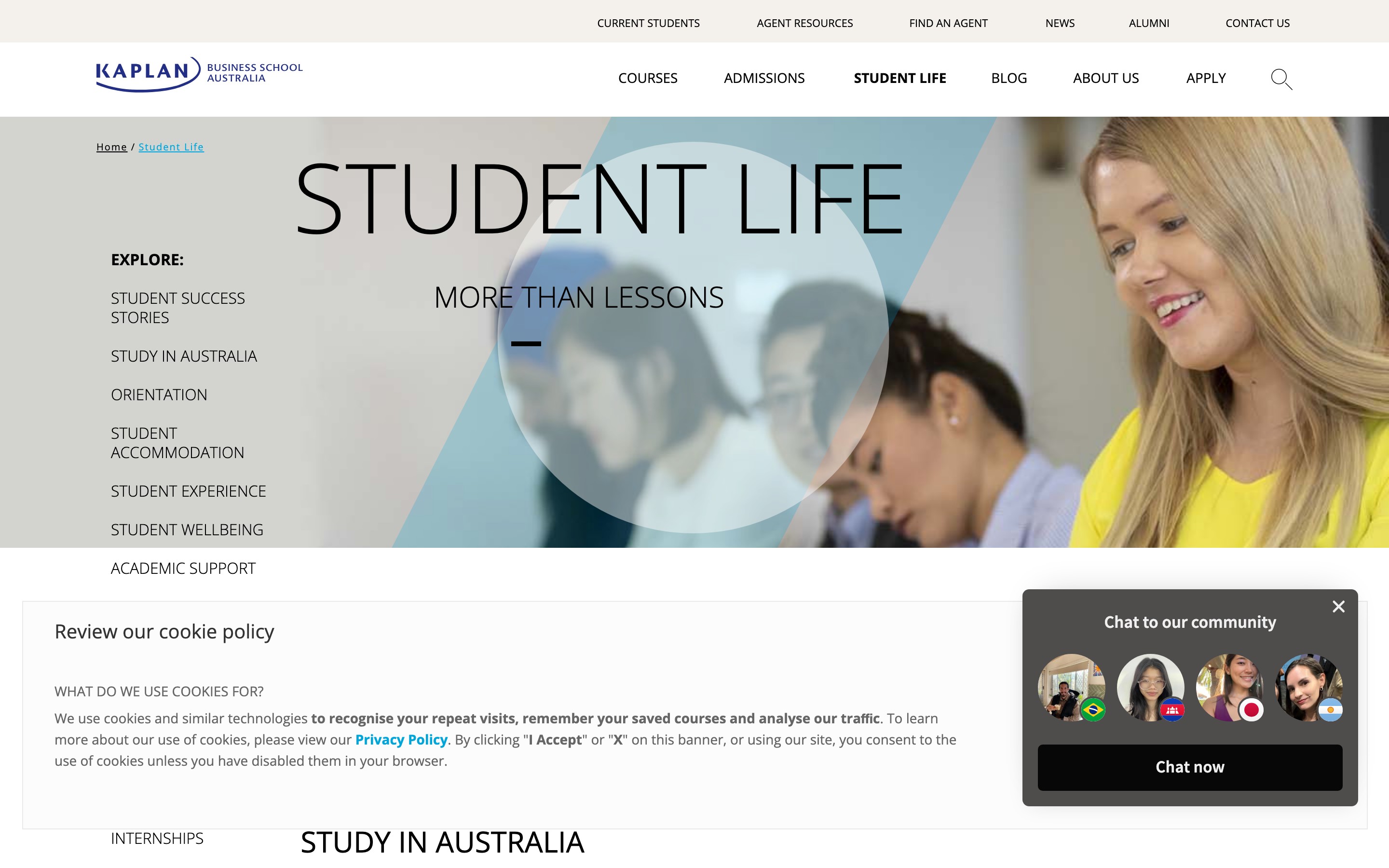 Kaplan Business School events and open days