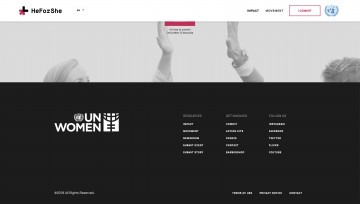 HeForShe.org footer block